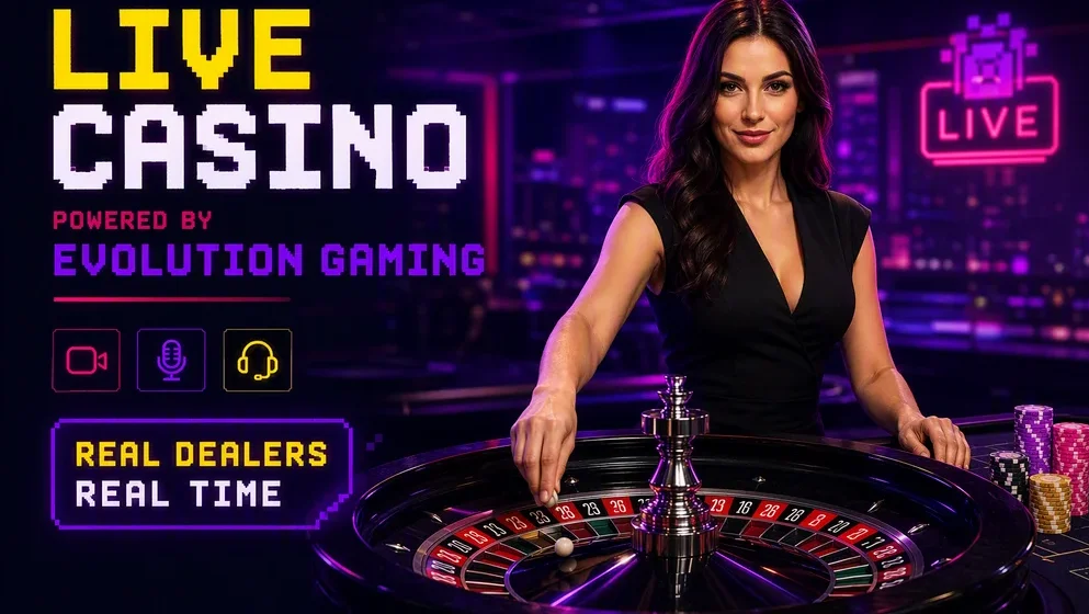 Live roulette table with professional dealer HD studio